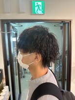 コワファーストナガサキシャンプーボーイ(COIFF1RST NAGASAKI SHAMPOO BOY)&nbsp;縦落ちパーマ×ウインターマッシュ