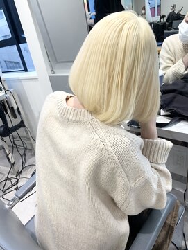 ランテルディ 渋谷(LANTERDIT) 【LANTREDIT】抜きっぱなしカラー（ブリーチ2回）担当JUN