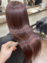 ヘアーアンドメイク ビス(HAIR&MAKE bis)&nbsp;髪質改善トリートメント×ラベンダーピンク【中西思実】