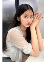 ランズ(LANDS)&nbsp;ワンホンへア 顔まわりレイヤーカット 【韓国ヘア 大阪 梅田】