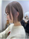#ダブルカラー#ケアブリーチ#ハイトーン#くびれボブ#ピンク