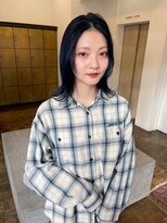 ヘアーアイスカルテット(HAIR ICI QUARTET)&nbsp;大人美人小顔ブリーチ韓国ヘアアッシュブルー