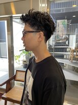 パープル(PURPLE)&nbsp;スパイキーショート/メンズショート/メンズカット/刈り上げ