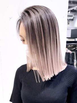 シオン(shion) ボブミディアム外ハネボブ美髪くびれミディ_ba410341