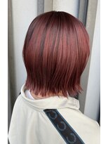 カイノ 金剛店(KAINO)&nbsp;【くすみレッド×レイヤーミニボブ】こなれ感と遊び心をプラス♪