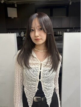 ヌープヘアーアイス(NUUP.hair ici) 秋の大人可愛い◎くびれレイヤー×透明感グレージュ