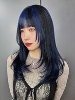 アイティーバイアルバム 下北沢店(IT by ALBUM)&nbsp;デザインカラー顔周りレイヤーダブルカラー前髪カット_ba560611