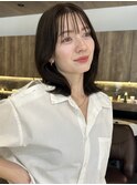 ミディアム20代30代40代50代くびれヘアレイヤー前髪なし表参道