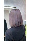 インナーカラー　ラベンダーパープルカラー