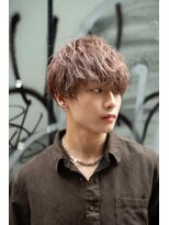 ヴェイン 渋谷(vain)&nbsp;渋谷美容室黒髪センターパートメンズカットパーマk