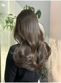 韓国/レイヤー/顔まわり/前髪/グレージュ/ブリーチなし/透明感