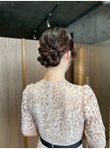 <マアヤ/ヘアセット>こなれ感、ゆるふわのシニヨンアレンジ