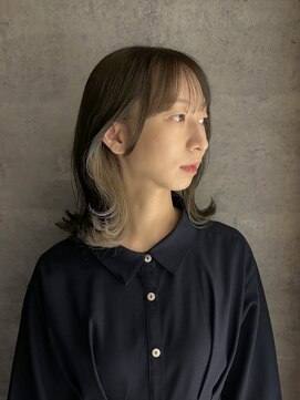 コレハ トレス 日野(CoReha tores) 【インナーカラー×オリーブグレー×ハイミルクティー】高橋