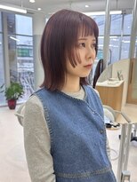 ハニー 町田(HONEY)&nbsp;鎖骨レイヤー/フェイスレイヤー/顔周りカット/ピンクカラー