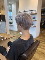 リンク(Link Hair&Spa)&nbsp;ホワイトシルバー/スパイキーショート/ダブルブリーチ