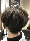 マニッシュショート（ふんわりパーマ）