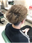 メンズ 刈り上げ ブリーチパーマ