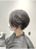 甘辛ショート×大人ダークカラー×くせ毛カバー