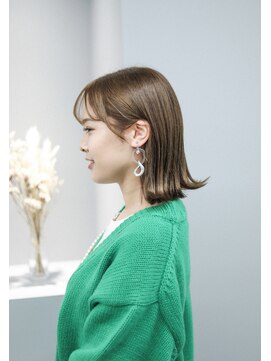 ノード(NODO) 【ツヤ髪ハイトーン】カーキベージュ