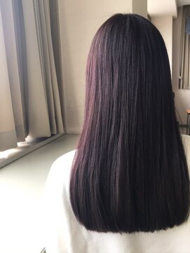 シャラク 佐野店(sharaku) 暗めピンのクパープル/髪質改善/ストレート