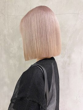 アルバム 渋谷パルコ(ALBUM) ホワイトピンク_外ハネボブセクションカラー_ba394912