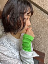 イイナヘアガレージ(117)&nbsp;【117hairgarage】抜け感_無造作パーマボブ♪