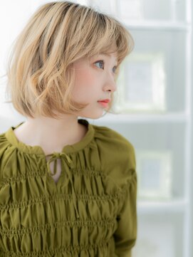 モッズヘア 越谷(mod's hair) 外国人風ハイトーンカラーゆるふわミディアムa越谷10代20代30代