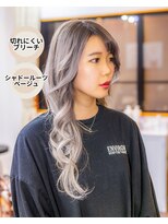 ヘアーメイク ダンス(hair make DANCE) エフェクトブリーチでシャドールーツ　ベージュ系