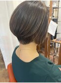 脱白髪染めハイライト