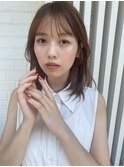 大人かわいい小顔レイヤー顔まわりレイヤー小顔シースルーバング