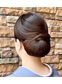 成人式ヘアメイク着付け前撮りしっとりシニヨン