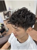 刈り上げ&スペインカール