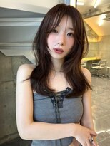 サイン 表参道(SIGN)&nbsp;韓国ヘアーハッシュカットレイヤーカットグレージュブリーチ無し