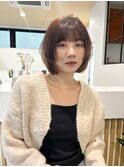 ブリーチなしでできる!ヘーゼルベージュボブ