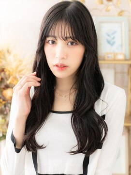 カバーヘア ブリス 大宮西口(COVER HAIR bliss) 黒髪アースカラー韓国風巻きレイヤーロングh3大宮20代30代40代