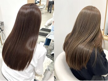 ノエロク 岐阜店(noe rok)の写真/1人1人の髪質に合わせたオリジナルトリートメント配合*髪質改善カラーでうる艶髪へ[ボブ/髪質改善/学割U24]
