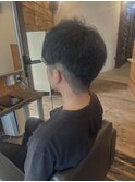 ツーブロックショート