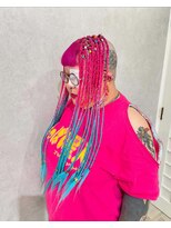 イト(ito)&nbsp;兵庫県姫路派手髪ブレイズグラデ―ションスキンフェイド女子