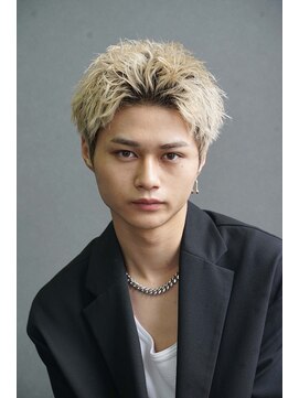 シエンブルー(CIEN blue) スパイキーショートブリーチカラー#浜松駅#メンズ#カット#パーマ