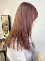 ミュラ(mulah)&nbsp;ブリーチ暖色カラーピンクベージュ＊艶髪ハイトーンカラー