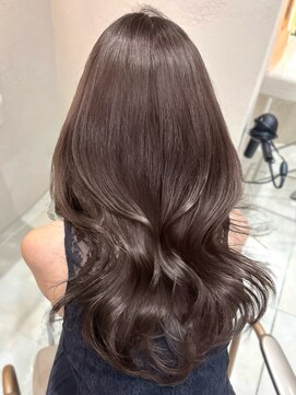 サイン 渋谷(SIGN) 艶髪/ラベンダーグレージュ/ダブルケアカラー/ブリーチカラー