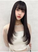 ロングレイヤー×アッシュグレー