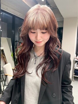 ソル バロール 表参道(SOL .valor) ハイトーンカラーペールピンクシルバーホワイトブロンドレイヤー