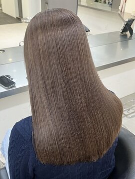 ラック 表参道(LUCK) 深めミルクティーベージュ/ツヤ髪スタイル/ダブルカラー