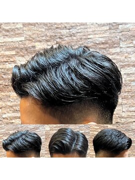 アールドボーテ 理容室(R de Beaute) 銀座 七三分け ミドルフェード