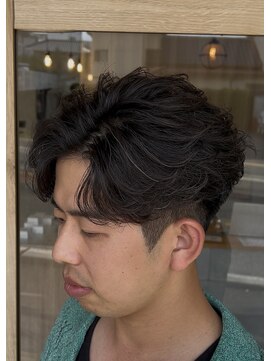 メンズギフト(men's GIFT) 刈り上げツーブロックフェザーパーマメンズマッシュ