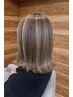 カット+カラー+白髪ぼかしハイライト　￥18,800～