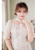結婚式参列におすすめ！サイドシニヨン