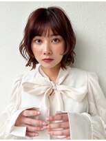 カバーヘア ブリス 北浦和(COVER HAIR bliss)&nbsp;ボブパーマ/ワインレッド/大人ガーリー/チェリーレッドp北浦和