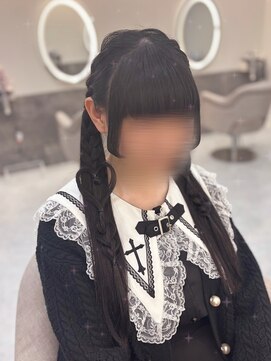 ヘア サロン クラン ソア 心斎橋店(hair salon clan soar) 編み込みツインハート